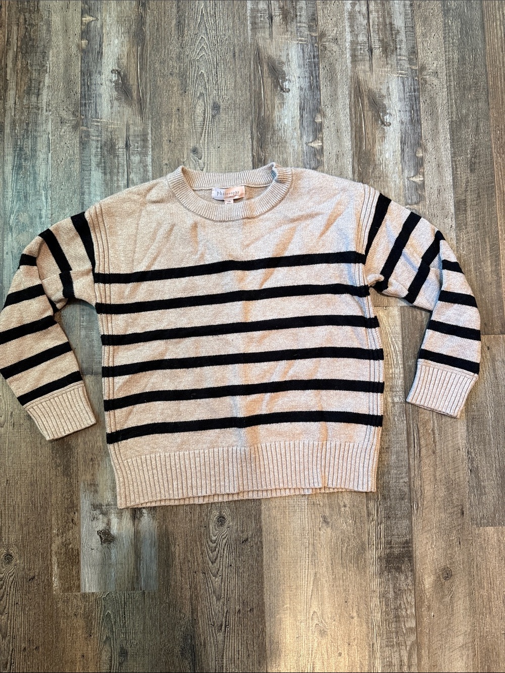 Philosophy Striped Crewneck Sweater